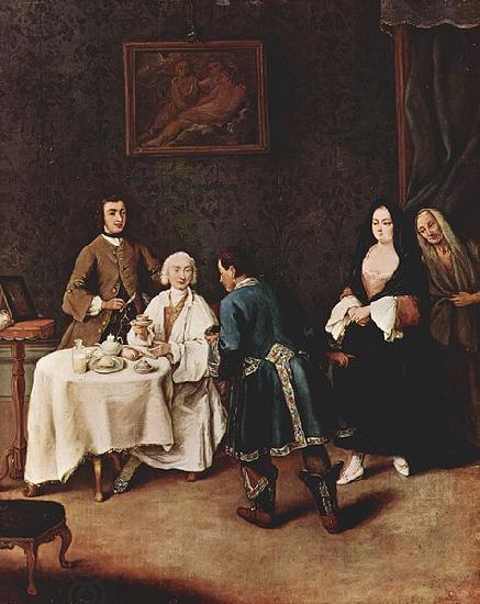 Pietro Longhi Besuch bei einem Lord China oil painting art